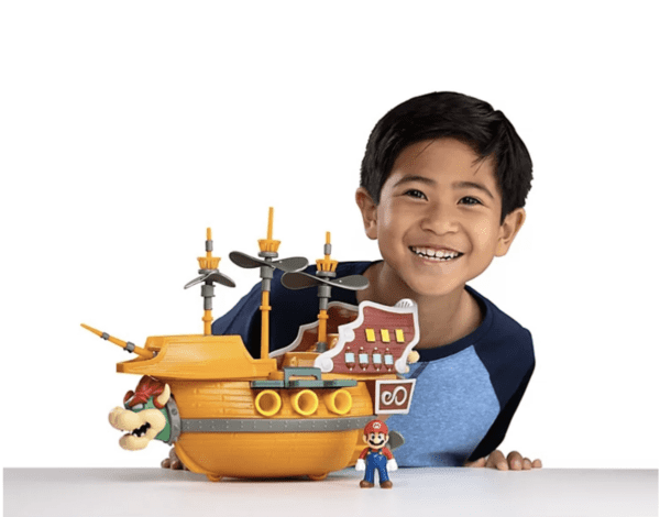 Barco Super Mario Deluxe Playset - Bowser Ship - Incluye 5 figuras de 2.6 in y 4 accesorios - Imagen 6