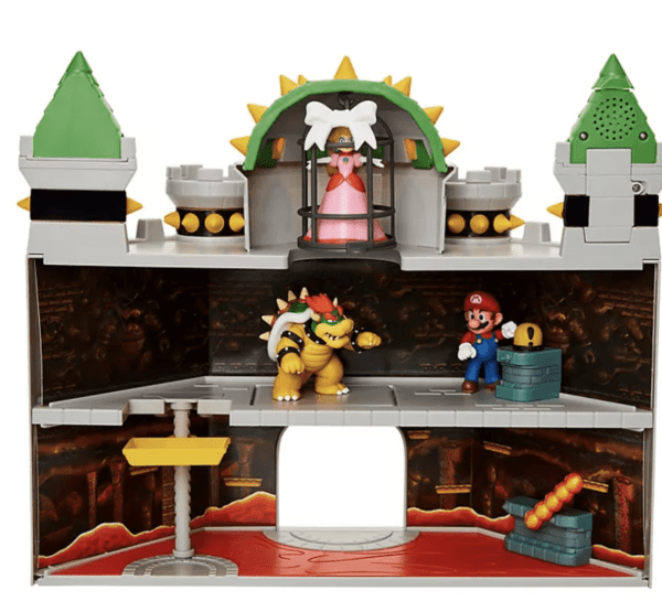 Castillo Super Mario Deluxe Bowser's Castle with 5 Figures - Imagen 6