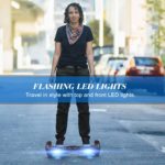Hoverboard - Hoverboard de 6.5 pulgadas luces LED intermitentes, tabla para niños y adolescentes - Imagen 8