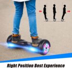 Hoverboard - Hoverboard de 6.5 pulgadas luces LED intermitentes, tabla para niños y adolescentes - Imagen 5