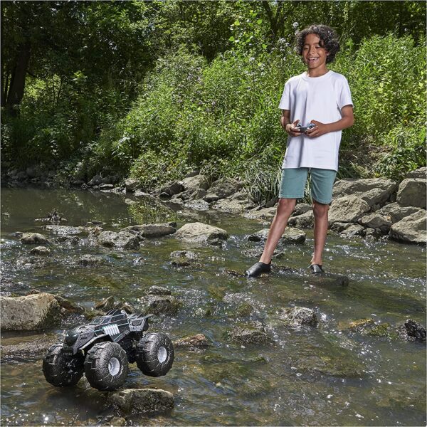 CARRO CONTROL RC - DC Comics Batman, vehículo de control remoto de batmóvil todo terreno, juguetes de Batman resistentes al agua para niños de 4 años en adelante - Imagen 3