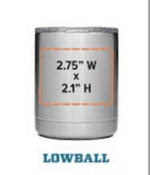 Termo VASO RAMBLER 10 OZ LOWBALL WITH MAGSLIDER LID