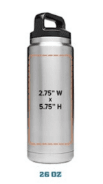 Yeti Rambler - Botella de 26 onzas, aislada al vacío, de acero inoxidable con tapa chug