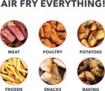 DASH Compact Air Fryer Oven Cooker with Temperature Control, Non-stick Fry Basket, Recipe Guide + Auto Shut off Feature, 2 Quart - Red - Imagen 4