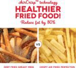 DASH Compact Air Fryer Oven Cooker with Temperature Control, Non-stick Fry Basket, Recipe Guide + Auto Shut off Feature, 2 Quart - Red - Imagen 6