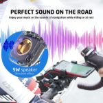 Altavoz Bluetooth para bicicleta, altavoz multifuncional para bicicleta 10 en 1, luz LED, micrófono de bocina de bicicleta, ideal para carretera y bicicleta de montaña, ciclismo extremo e informal - Imagen 4