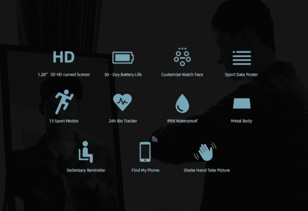 Reloj Inteligente - IMILAB KW66 Smart Watch Fitness Tracker Pedometer Heart Rate Monitor Sport Bracelet - Imagen 2