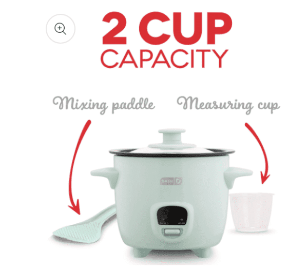 Dash Mini olla arrocera con calentamiento - Imagen 5