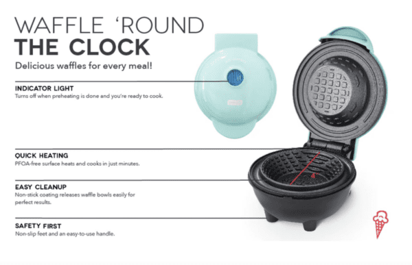 DASH – Máquina para hacer tazones de waffle pequeños - Imagen 2