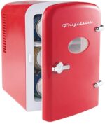 Mini Frigidaire - Enfriador para maquillaje y bebidas de 6 latas, blanco, 4 litros - Imagen 5