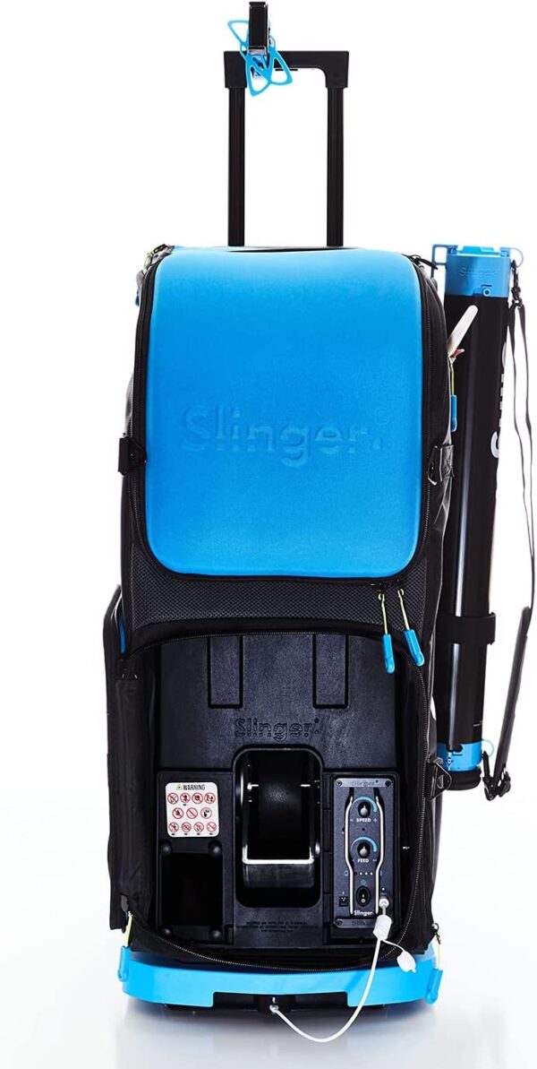 Slinger Lanzador portátil de pelotas de tenis, el mejor lanzador de bolas y máquina de lanzamiento, bolsa de tenis multifuncional, control remoto, con oscilador, tubo de bola, soporte para cámara - Imagen 7