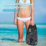 Equipo de esnórquel para adultos TAWAK , máscara de esnórquel para adultos, conjunto de máscara de esnórquel con vista panorámica y vidrio templado antifugas, gafas de esnórquel con correa ajustable para esnórquel buceo - Imagen 9