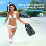 Equipo de esnórquel para adultos TAWAK , máscara de esnórquel para adultos, conjunto de máscara de esnórquel con vista panorámica y vidrio templado antifugas, gafas de esnórquel con correa ajustable para esnórquel buceo - Imagen 7