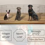 Encierro plegable para mascotas, 8 paneles de 36 pulgadas, corralito para mascotas, ideal para mascotas, animales medianos al aire libre, interiores - Imagen 7