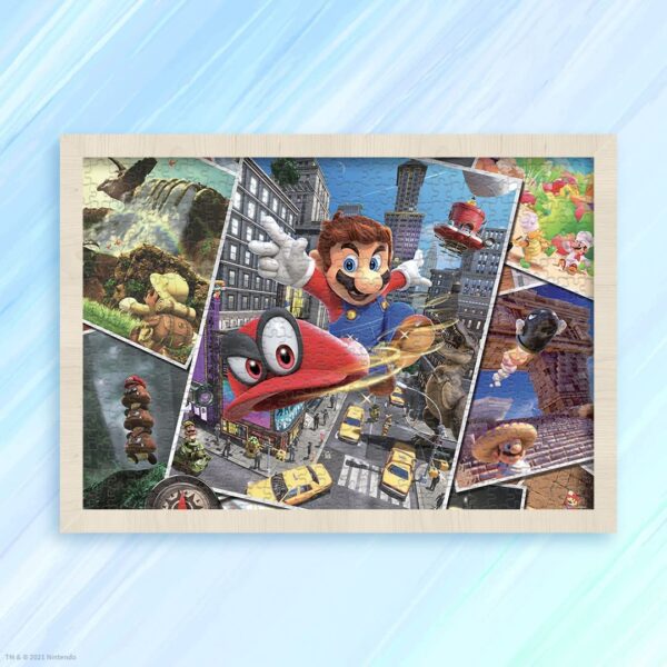 Super Mario Odyssey Snapshots - Rompecabezas de 1000 piezas premium | Super Mario Odyssey Video Game Collectible Puzzle | Mario Bros Toys (PZ005-569) - Imagen 5