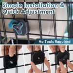 Barrera protectora para perros en automóvil, ajustable, corte universal, resistente, malla de alambre y divisor de seguridad para camionetas y vehículos - Imagen 10