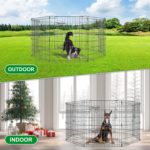 Encierro plegable para mascotas, 8 paneles de 36 pulgadas, corralito para mascotas, ideal para mascotas, animales medianos al aire libre, interiores - Imagen 3
