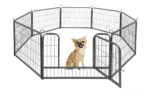 Encierro plegable de metal para mascota 24 pulgadas 8 pliegos