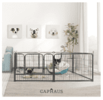 Encierro plegable de metal para mascota 24 pulgadas 8 pliegos - Imagen 2