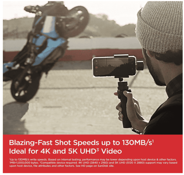 Tarjeta de memoria microSDXC UHS-I Extreme de 256 GB con adaptador, hasta 190 MB/s, C10, U3, V30, 4K, 5K, A2, tarjeta Micro SD - SDSQXAV-256G-GN6MA - Imagen 2