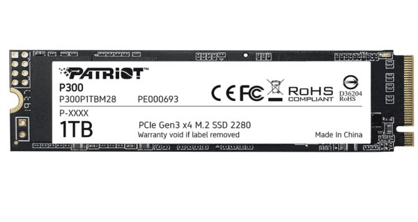 Memoria Patriot P300 M.2 PCIe Gen 3 x4 1TB SSD de bajo consumo de energía - Imagen 4