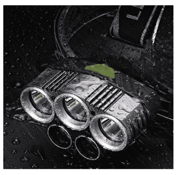 Linterna LED recargable por USB, 2000 lúmenes de alto brillo, 6 modos de iluminación de cabeza impermeable, faros perfectos para camping, correr, senderismo, ciclismo, pesca, escalada - Imagen 6