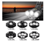 Linterna LED recargable por USB, 2000 lúmenes de alto brillo, 6 modos de iluminación de cabeza impermeable, faros perfectos para camping, correr, senderismo, ciclismo, pesca, escalada - Imagen 4