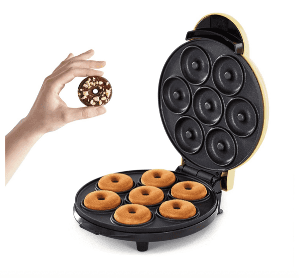 Mini Donas DASH Mini máquina para hacer donas para desayuno, aperitivos, postres y más aptos para niños, con superficie antiadherente, hace 7 donas - Imagen 9