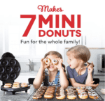 Mini Donas DASH Mini máquina para hacer donas para desayuno, aperitivos, postres y más aptos para niños, con superficie antiadherente, hace 7 donas - Imagen 7