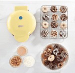 Mini Donas DASH Mini máquina para hacer donas para desayuno, aperitivos, postres y más aptos para niños, con superficie antiadherente, hace 7 donas - Imagen 2