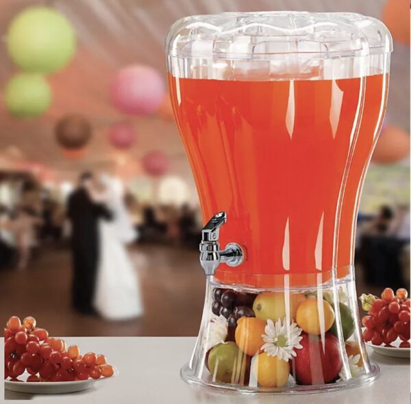 Dispensador de bebida Buddeez Beverage con Cono central central para hielo 3.5 galones - Imagen 7