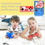 Consola de juegos de mano para niños, consola de juegos retro para adultos, mini juegos portátiles de mano con 500 juegos clásicos, pantalla a color de 3.0 pulgadas, compatible con dos jugadores - Imagen 3