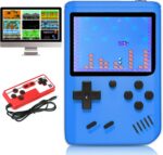 Consola de juegos de mano para niños, consola de juegos retro para adultos, mini juegos portátiles de mano con 500 juegos clásicos, pantalla a color de 3.0 pulgadas, compatible con dos jugadores