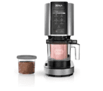 Ninja Creami NC301RD, máquina para hacer helado, gelato, malteada, sorbetes y batidos, 7 programas de un solo toque, plateado