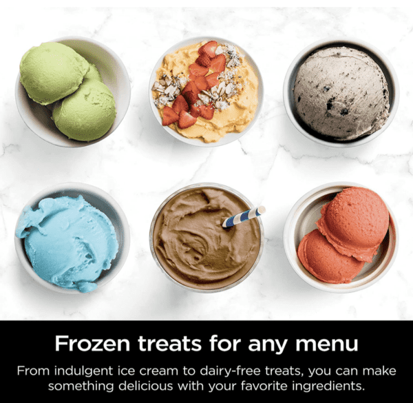 Ninja Creami NC301RD, máquina para hacer helado, gelato, malteada, sorbetes y batidos, 7 programas de un solo toque, plateado - Imagen 4