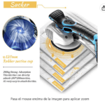 Máquina de vibración de azulejos 18000r/min, herramienta de instalación de azulejos, máquina de baldosas, 16.8V 10AH Li-On recargable (2 baterías) - Imagen 6