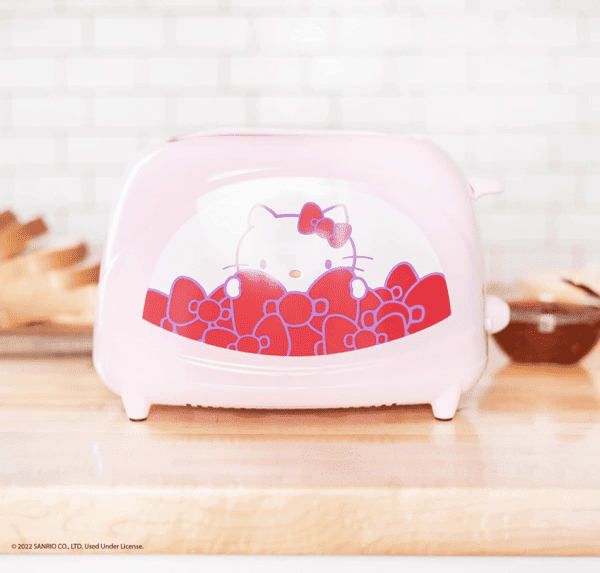 Tostadora de dos rebanadas - Hello Kitty - Detalle en el pan. - Imagen 8