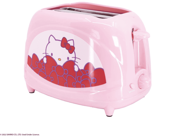 Tostadora de dos rebanadas - Hello Kitty - Detalle en el pan. - Imagen 4