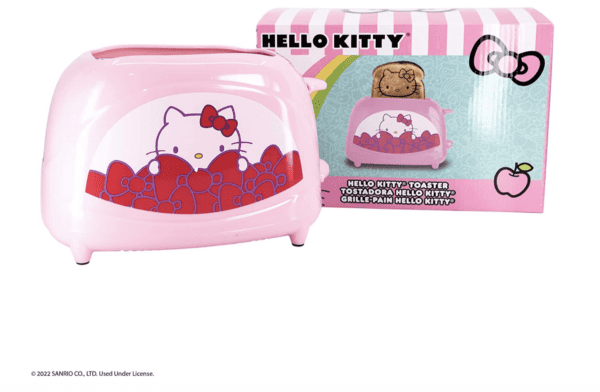 Tostadora de dos rebanadas - Hello Kitty - Detalle en el pan. - Imagen 2
