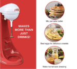 Nostalgia - Máquina para hacer batidos o mezclar bebidas Coca Cola eléctrica y de dos velocidades, edición limitada, incluye taza para mezclar de acero inoxidable de 16 onzas y varilla, roja - Imagen 3