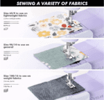 Máquinas de coser Mini, máquina de coser portátil para principiantes con 16 costuras integradas y costura inversa, máquina de reparación multifunción pequeña con kit de accesorios pedal para el día de la familia del niño - Imagen 6