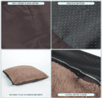 Asiento de coche para perros, asiento de automóvil para perros pequeños, cama transportadora de viaje con bolsillos de almacenamiento y hebilla de seguridad ajustable, asiento de automóvil impermeable para mascotas para asiento trasero y delantero del automóvil - Imagen 4