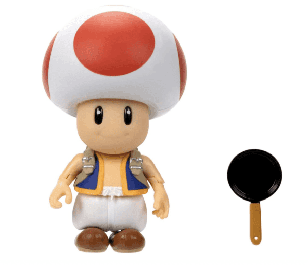 The Super Mario Bros. Movie - Figuras de acción de 5 pulgadas Serie 1 - Figura de sapo con accesorio para sartén - Imagen 6