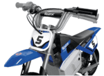 Razor MX350 Dirt Rocket - Bicicleta eléctrica para motocross todoterreno para mayores de 13 años, hasta 30 minutos de tiempo de conducción continua, neumáticos llenos de aire de 12 pulgadas, freno trasero operado a mano, acelerador de agarre giratorio, motor impulsado por cadena - Imagen 8