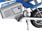 Razor MX350 Dirt Rocket - Bicicleta eléctrica para motocross todoterreno para mayores de 13 años, hasta 30 minutos de tiempo de conducción continua, neumáticos llenos de aire de 12 pulgadas, freno trasero operado a mano, acelerador de agarre giratorio, motor impulsado por cadena - Imagen 3