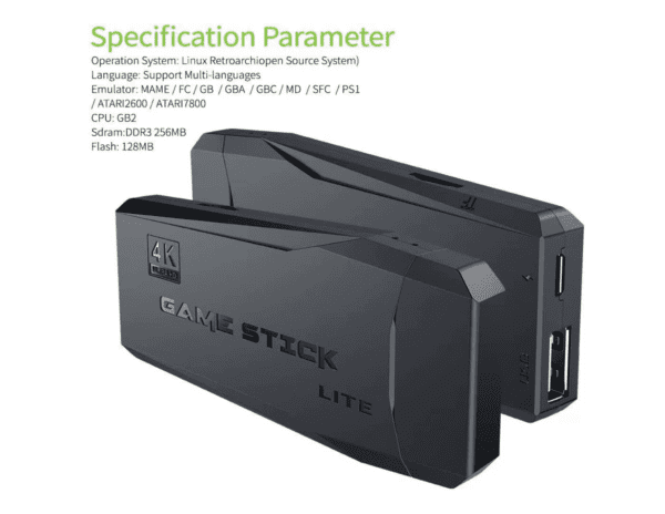 Consola de juegos retro inalámbrica, mini consola de videojuegos Arcade Plug and Play Salida HDMI 4K, más de 10000 juegos, gamepad inalámbricos 2.4G, consola de juegos clásica para niños y adultos - Imagen 5