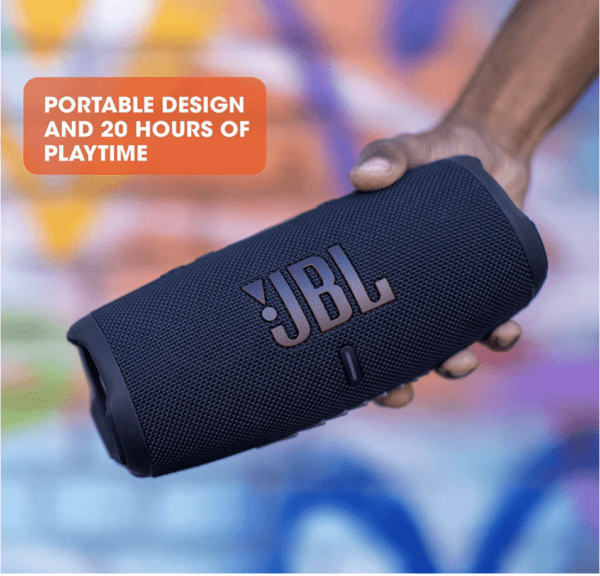Parlante JBL Charge 5 Bluetooth Waterproof IP67 impermeable y carga USB, color negro - Imagen 2
