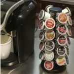 Carrusel de taza K, soporte organizador de almacenamiento de cápsulas de café, viene todo en una pieza, no requiere montaje, 1 unidad, negro (capacidad de 40 cápsulas, negro) - Imagen 4