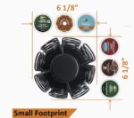 Carrusel de taza K, soporte organizador de almacenamiento de cápsulas de café, viene todo en una pieza, no requiere montaje, 1 unidad, negro (capacidad de 40 cápsulas, negro) - Imagen 3