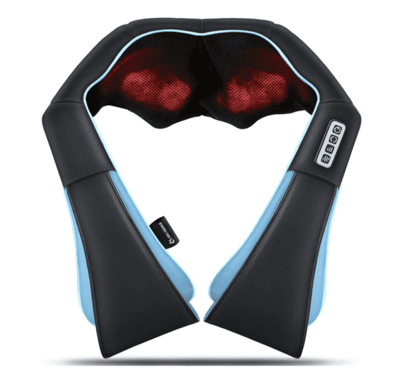 Masajeador de hombros Shiatsu, masaje eléctrico de amasamiento profundo con calor para alivio muscular, espalda cansada, cuello, hombros y piernas - Imagen 10